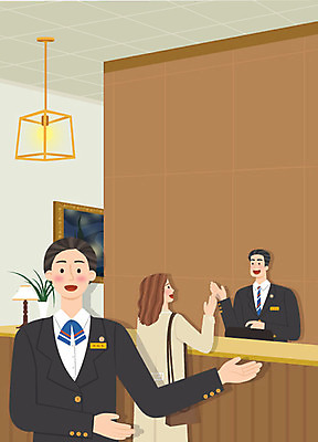 여자 남자 행복 액자 유니폼 일러스트 호텔 리조트 전등 친절 안내 프레임 대화 미소 사람 상반신 성인 세명 프런트 알림 모집 아르바이트 호텔리어 구인 채용공고 최저임금 비정규직 국내일러스트 AI파일 직업 옷 감정 비즈니스 숙소 조명 표정 말하기 경제 채용 파일형식 벡터