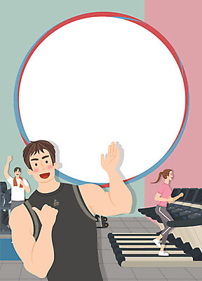 전신 여자 남자 다이어트 일러스트 프레임 건강 미소 사람 상반신 성인 세명 운동복 수건 달리기 운동 헬스장 최고 즐거움 트레이너 런닝머신 손인사 활기 모집 아르바이트 구인 채용공고 최저임금 비정규직 국내일러스트 AI파일 옷 감정 컨셉 비즈니스 모션 표정 경제 위생용품 운동기구 헬스 인사 채용 파일형식 벡터