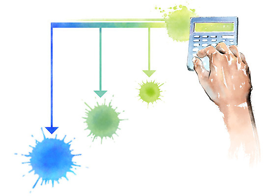 PSD 손 화살표 일러스트 비즈니스 캘리그라피 붓터치 그래프 신체부위 초록색 연두색 금융 파란색 계산기 번짐 국내일러스트 컬러 문구용품 사람 경제 장비 파일형식 효과