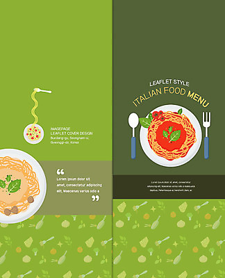 PSD 템플릿 표지디자인 북디자인 출판디자인 표지 음식 리플렛 포크 2단접지 북커버 파스타 팜플렛 사람없음 연두색 레스토랑 숟가락 이탈리아음식 메뉴 크림스파게티 토마토스파게티 이미지템플릿 식기 서양음식 수저 스파게티 초록색 식당 파일형식
