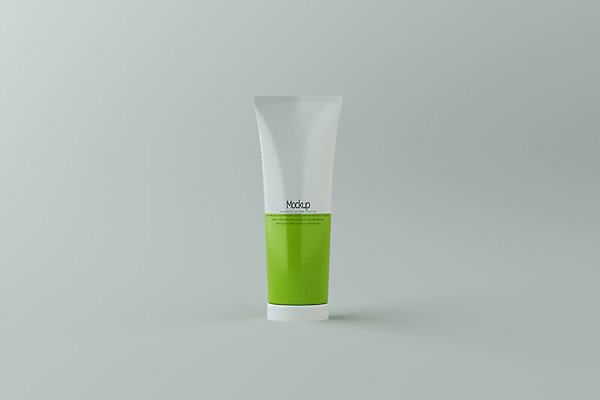 PSD 편집이미지 회색배경 사람없음 연두색 한개 3D소스 3D 디지털합성 치약 튜브용기 목업 편집소스 편집3D 1 백그라운드 초록색 위생용품 회색 용기_그릇 파일형식