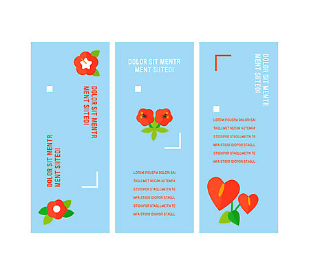 템플릿 배너 배너템플릿 꽃잎 꽃 세로배너 하늘색 나뭇잎 이벤트 사람없음 현수막 배너세트 엑스배너 AI파일 식물 잎 세로 파란색 세트 파일형식 벡터