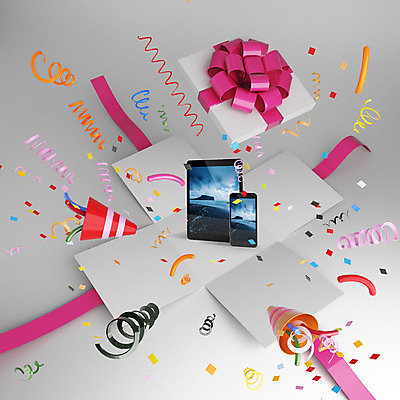 PSD 편집이미지 리본 백그라운드 포장 폭죽 선물 이벤트 사람없음 선물상자 전자제품 스마트폰 컬러풀 태블릿 3D소스 3D 디지털합성 서프라이즈 팡파레 럭키박스 랜덤박스 편집3D 컬러 컨셉 핸드폰 스마트기기 쇼핑 상자 파일형식