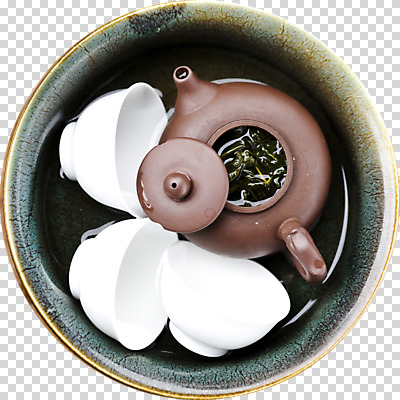 편집이미지 음식 사람없음 물 대접 찻주전자 밥그릇 찻잎 PNG 편집소스 자연요소 그릇 주전자 차_음료 파일형식