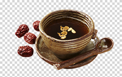편집이미지 음식 따뜻함 건강 사람없음 숟가락 전통차 찻잔 대추 잣 PNG 생강차 편집소스 잔 수저 차_음료 견과류 파일형식