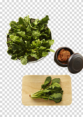 편집이미지 음식 도마 사람없음 된장 시금치 PNG 편집소스 채소 주방용품 양념 파일형식