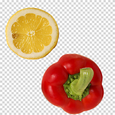 편집이미지 음식 파프리카 사람없음 빨간색 노란색 레몬 PNG 편집소스 컬러 채소 과일 파일형식