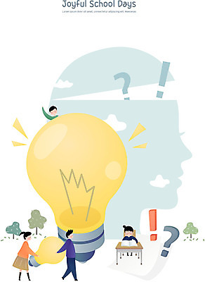 전신 학생 여자 교육 남자 초등학생 어린이 일러스트 전구 학교 수업 아이디어 프레임 초등학교 들기 사람 여러명 상반신 스쿨라이프 물음표 운반 느낌표 책상 문제해결 국내일러스트 AI파일 라이프스타일 기호 가구 다수 컨셉 모션 파일형식 벡터