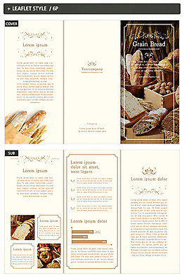 템플릿 표지디자인 표지 ZIP 내지 음식 빵 리플렛 3단접지 그래프 따뜻함 팜플렛 사람없음 노란색 빵집 가을 클래식 바게트 식빵 제빵 호밀빵 곡물빵 인디자인 INDD 이미지템플릿 계절 컬러 컨셉 제과제빵 상점 파일형식