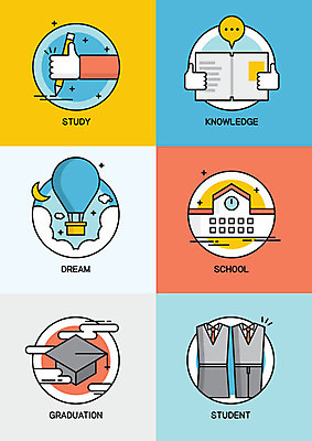 아이콘 학생 교육 교복 학사모 졸업 학교 하늘 사람없음 책 연필 꿈 열기구 비행 플랫 초승달 플랫아이콘 2D아이콘 AI파일 모자_잡화 옷 항공교통 학용품 필기구 달 파일형식 벡터