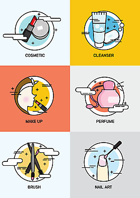 아이콘 사람없음 화장 뷰티 화장품 립스틱 플랫 네일아트 손톱 향수 얼굴모양 플랫아이콘 매니큐어 바르기 메이크업브러쉬 세안용품 세안제 2D아이콘 AI파일 모양 손 얼굴 생활용품 모션 붓 파일형식 벡터