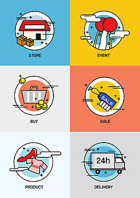 아이콘 옷 구두 돈 이벤트 사람없음 쇼핑 꼬리표 세일 상점 플랫 구매 상품 알림 장바구니 배송 플랫아이콘 택배 풍선 탑차 2D아이콘 AI파일 신발 라벨 바구니 트럭 운송업 재산 파일형식 벡터