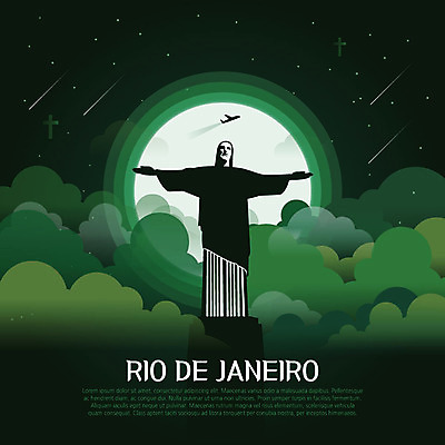 구름 십자가 일러스트 비행기 사람없음 관광지 세계 달 남아메리카 유성 신비 브라질 랜드마크 리우데자네이루 예수상 국내일러스트 AI파일 자연요소 여행 컨셉 항공교통 대중교통 아메리카 조형물 파일형식 벡터