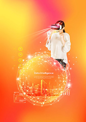 PSD 편집이미지 여자 과학 그래프 한명 미소 사람 빌딩 상반신 20대 성인 건물 옆모습 빛 주황색 자료 한국인 도시 네트워크 연결 가상현실 성인여자한명만 오큘러스 빅데이터 AI_인공지능 이미지편집 1 건축물 뷰포인트 컬러 표정 동양인 청년 여자한명만 성인여자만 파일형식 4차산업 VR기기