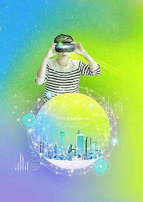 PSD 편집이미지 남자 과학 그래프 한명 사람 빌딩 상반신 20대 성인 건물 앞모습 초록색 파란색 빛 스크린 자료 한국인 도시 가상현실 성인남자한명만 오큘러스 빅데이터 AI_인공지능 이미지편집 1 건축물 뷰포인트 컬러 동양인 청년 남자한명만 성인남자만 파일형식 4차산업 VR기기