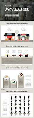 음식 일러스트 그래프 사람없음 컬러풀 일본 초밥 인포그래픽 회색 당고 일본음식 국내일러스트 AI파일 아시아 컬러 파일형식 벡터