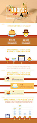 음식 일러스트 그래프 사람없음 컬러풀 노란색 깨끗함 인포그래픽 오븐 푸딩 국내일러스트 AI파일 컬러 컨셉 디저트 가전제품 파일형식 벡터