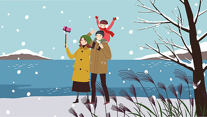 전신 나무 여자 남자 어린이 바다 겨울 일러스트 가족 엄마 눈꽃 따뜻함 갈대 사랑 사람 성인 야외 세명 스마트폰 강 부모 화목 산책 눈 목말 아빠 셀프카메라 즐거움 기념사진 셀카봉 국내일러스트 AI파일 자연요소 식물 계절 감정 컨셉 관계 모션 날씨 휴식 눈_날씨 핸드폰 스마트기기 사진촬영 파일형식 벡터