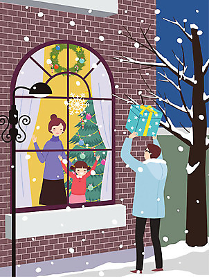 전신 여자 남자 어린이 겨울 가로등 일러스트 가족 엄마 주택 실내 따뜻함 크리스마스선물 선물 사랑 사람 상반신 성인 야외 장식 세명 부모 크리스마스트리 화목 눈 커튼 아빠 창가 즐거움 크리스마스리스 국내일러스트 AI파일 자연요소 계절 공공시설 감정 컨셉 크리스마스 창문 관계 날씨 내부 건물 화환 파일형식 벡터