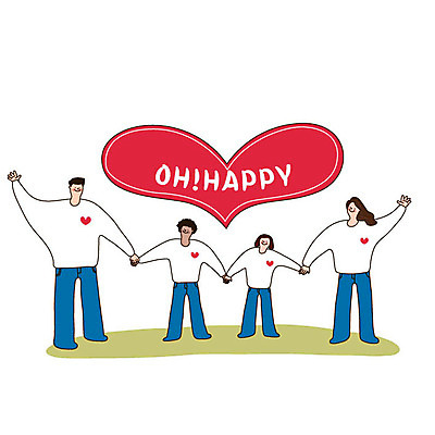 전신 여자 남자 행복 어린이 일러스트 가족 사랑 서기 미소 사람 여러명 성인 빨간색 손잡기 희망 기쁨 하트 복지 즐거움 다문화 입양 국내일러스트 AI파일 모양 감정 컬러 다수 관계 모션 표정 사회이슈 파일형식 벡터