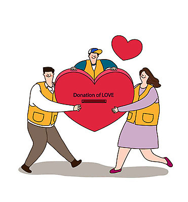 전신 여자 남자 행복 어린이 일러스트 가족 사랑 사람 상반신 성인 세명 희망 기쁨 하트 봉사 운반 즐거움 기부 국내일러스트 AI파일 모양 감정 관계 도움 파일형식 벡터