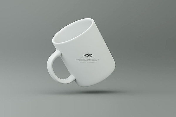 PSD 편집이미지 회색배경 사람없음 한개 3D소스 3D 머그컵 디지털합성 목업 편집3D 1 백그라운드 컵 회색 파일형식