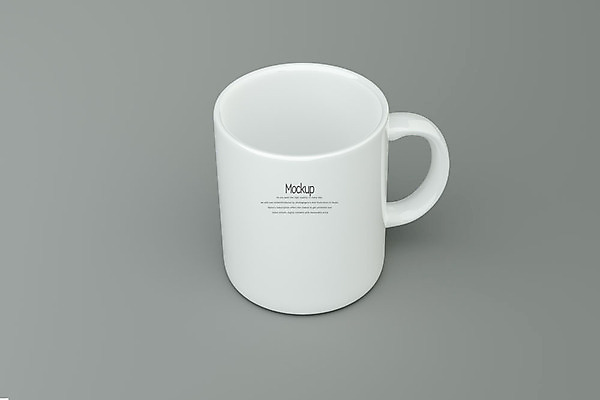 PSD 편집이미지 회색배경 사람없음 한개 3D소스 3D 머그컵 디지털합성 목업 편집3D 1 백그라운드 컵 회색 파일형식