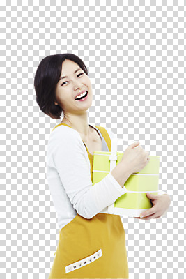 편집이미지 40대 중년 가사 한명 미소 들기 상반신 옆모습 앞치마 한국인 주부 PNG 도시락통 중년여자한명만 편집소스 1 뷰포인트 모션 표정 사람 동양인 성인 용기_그릇 여자한명만 중년여자만 파일형식