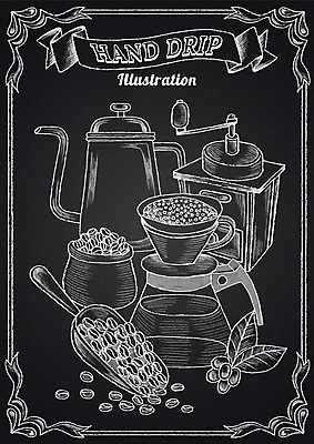 PSD 리본 커피 음식 일러스트 주전자 프레임 사람없음 칠판 원두 초크 그라인더 초크일러스트 초크아트 드리퍼 커피열매 핸드드립 국내일러스트 열매 음료 주방용품 그림 커피용품 파일형식