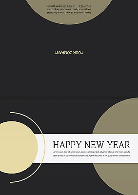 템플릿 행복 겨울 카드템플릿 새해 사람없음 설날 태양 검은색 희망 금색 달 원형 연하장 해피뉴이어 이미지템플릿 AI파일 자연요소 도형 계절 명절 감정 컬러 카드_감사 새해인사 파일형식 벡터