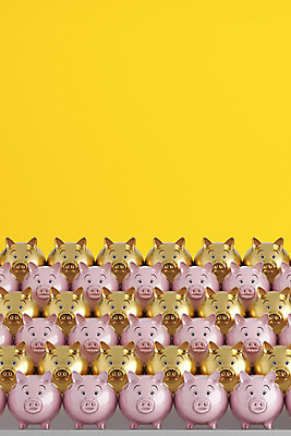 PSD 편집이미지 분홍색 백그라운드 새해 사람없음 컬러풀 노란색 3D소스 3D 금색 돼지 디지털합성 줄서기 2019년 편집소스 기해년 황금돼지 편집3D 컬러 포유류 모션 연도 파일형식