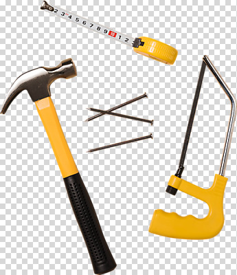 편집이미지 줄자 사람없음 노란색 공구 못 망치 오브젝트 톱 PNG 편집소스 컬러 자 도구 파일형식
