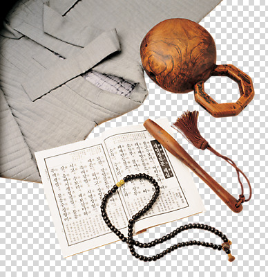 편집이미지 종교 불교 종교용품 사람없음 불교용품 오브젝트 염주 목탁 승복 PNG 불경 편집소스 파일형식