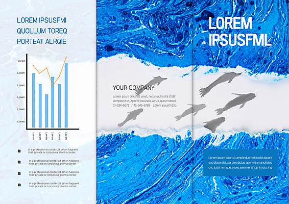 동물 템플릿 표지디자인 북디자인 출판디자인 표지 리플렛 파도 바다 북커버 3단접지 그래프 팜플렛 사람없음 파란색 돌고래 이미지템플릿 AI파일 컬러 포유류 수중동물 파일형식 벡터