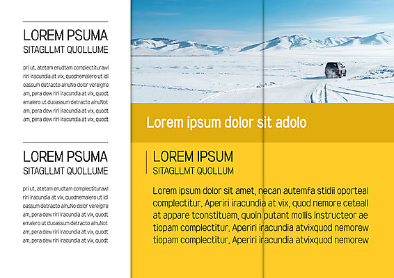 템플릿 표지디자인 북디자인 출판디자인 내지 리플렛 겨울 북커버 3단접지 자동차 산 팜플렛 사람없음 노란색 설원 눈 눈길 겨울풍경 이미지템플릿 AI파일 자연요소 계절 길 육상교통 컬러 날씨 눈_날씨 풍경 파일형식 벡터