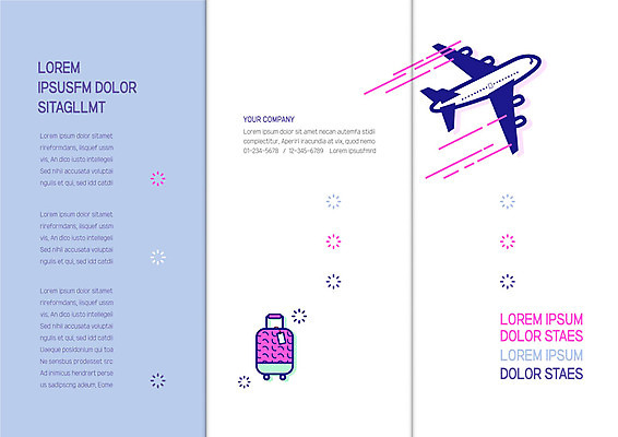 템플릿 표지디자인 북디자인 출판디자인 표지 리플렛 여행 북커버 3단접지 비행기 팜플렛 사람없음 파란색 캐리어 설레임 이미지템플릿 AI파일 감정 컬러 항공교통 대중교통 여행가방 파일형식 벡터