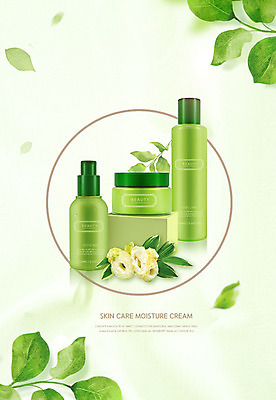 PSD 편집이미지 꽃잎 꽃 나뭇잎 따뜻함 사람없음 초록색 뷰티 봄 화장품 크림 향기 화사함 스킨케어 목업 카피스페이스 흩날리기 이미지편집 식물 계절 컬러 컨셉 잎 모션 공백 냄새 파일형식