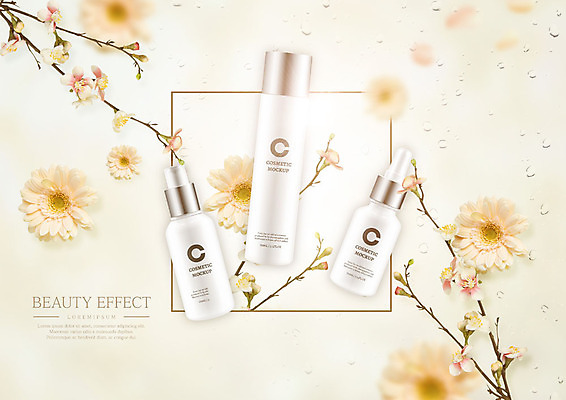 PSD 편집이미지 꽃잎 따뜻함 사람없음 뷰티 주황색 봄 화장품 물방울 꽃봉오리 향기 꽃가지 낙화 이미지편집 계절 꽃 컬러 나뭇가지 냄새 파일형식