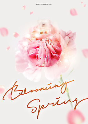 PSD 편집이미지 꽃잎 꽃 분홍색 따뜻함 사람없음 뷰티 봄 화장품 향수 향기 낙화 카피스페이스 흩날리기 이미지편집 식물 계절 컬러 모션 공백 냄새 파일형식