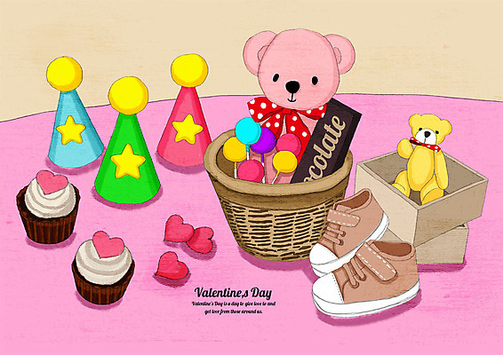 PSD 행복 분홍색 신발 일러스트 선물 이벤트 사람없음 선물상자 케이크 곰인형 고깔모자 하트 축하 생일 컵케이크 아기신발 생일축하 돌잔치 알사탕 첫돌 국내일러스트 모양 모자_잡화 기념일 감정 인형 컬러 컨셉 디저트 사탕 상자 아기용품 돌_생일 파일형식