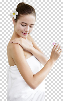 서양인 외국인 편집이미지 응시 여자 꽃 한명 사람 상반신 20대 성인 옆모습 수건 바르기 로션 PNG 오일병 성인여자한명만 식물 1 시선 뷰포인트 모션 인종 청년 위생용품 화장품 여자한명만 성인여자만 파일형식