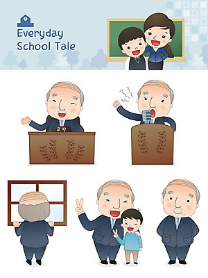 전신 학생 여자 교육 남자 교복 포즈 일러스트 창문 교실 학교 청소년 친절 미소 사람 여러명 상반신 성인 스쿨라이프 사진촬영 교사 칠판 창가 브이 단상 교장 조회 국내일러스트 AI파일 직업 라이프스타일 옷 다수 표정 손짓 촬영 파일형식 벡터