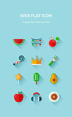 행복 별 커피 하늘색 왕관 아이스크림 새해 수박 폭죽 사람없음 파티 축제 헤드폰 사과 해피뉴이어 아보카도 가랜드 물풍선 AI파일 자연요소 감정 음료 음향기기 과일 디저트 이벤트 파란색 새해인사 파티용품 풍선 파일형식 벡터