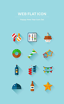 아이콘 행복 별 음식 음향기기 하늘색 새해 주류 폭죽 사람없음 파티 케이크 와인 축제 도넛 샴페인 나팔 해피뉴이어 곤봉 가랜드 2D아이콘 AI파일 자연요소 감정 음료 악기 스포츠용품 디저트 이벤트 파란색 전자제품 새해인사 파티용품 파일형식 벡터
