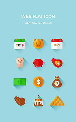 아이콘 행복 하늘색 지폐 돈 새해 육류 스테이크 사람없음 케이크 동전 저금통 달력 돼지 생일 돈자루 황금 해피뉴이어 금괴 2019년 황금돼지 금융의날 2D아이콘 AI파일 기념일 감정 식재료 포유류 디저트 서양음식 파란색 저축 새해인사 재산 연도 파일형식 벡터 법정기념일