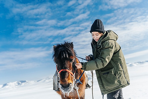 포토 JPG 주간 구름 한마리 응시 여자 줄 여행 겨울 하늘 산 한명 미소 사람 상반신 20대 성인 야외 옆모습 설원 만지기 한국인 눈 잡기 말_동물 승마 몽골 고삐 성인여자한명만 국내포토 자연요소 1 시선 계절 아시아 스포츠 뷰포인트 포유류 모션 날씨 눈_날씨 표정 동양인 청년 여자한명만 성인여자만 파일형식