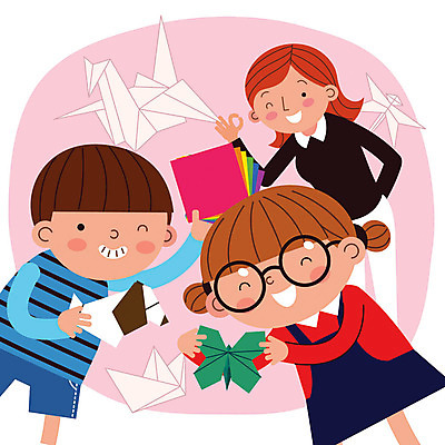 학생 여자 남자 어린이 나비 일러스트 수업 사람 상반신 성인 세명 교사 학 강아지 잠자리 즐거움 종이접기 종이배 색종이 선박 방과후 국내일러스트 AI파일 직업 교육 감정 종이 곤충 수상교통 조류 반려동물 개 접기 파일형식 벡터