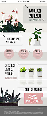 PSD 식물 템플릿 ZIP 화분 분홍색 웹템플릿 선인장 이벤트 사람없음 인테리어 쿠폰 뉴스레터 다육식물 식물키우기 특별함 할인쿠폰 보테니컬아트 세련 이미지템플릿 디자인 컬러 컨셉 파일형식