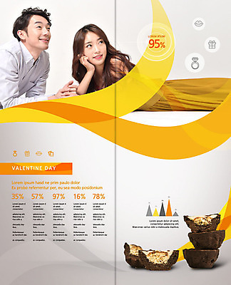 PSD 템플릿 표지디자인 북디자인 커플 응시 출판디자인 여자 기념일 남자 행복 내지 리플렛 2단접지 북커버 그래프 발렌타인데이 사랑 미소 사람 팜플렛 상반신 20대 성인 두명 노란색 초콜릿 주황색 회색 한국인 퍼센트 성인만 이미지템플릿 시선 감정 컬러 관계 데이이벤트 디저트 표정 동양인 이벤트 청년 특수기호 파일형식
