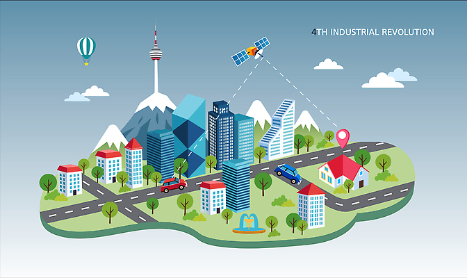 도로 일러스트 자동차 산 주택 빌딩 사람없음 건물 탑 정보 네트워크 위치 네비게이션 바이오 위성기 핵융합 사물인터넷 4차산업 자율주행 빅데이터 AI_인공지능 국내일러스트 AI파일 건축물 산업 길 육상교통 교통시설 정보기술 운전 물리 파일형식 벡터